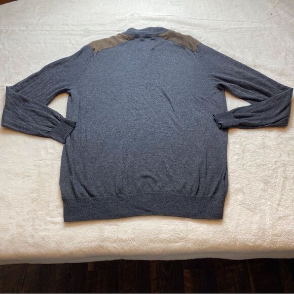 Refectory British Inspired 1/4 Zip Long Sleeve Sweater Size Large - Picture 2 of 9